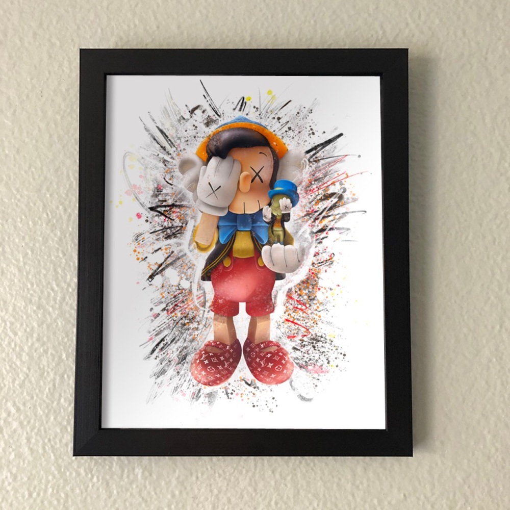 Kaws Pinocchio Wall Art
